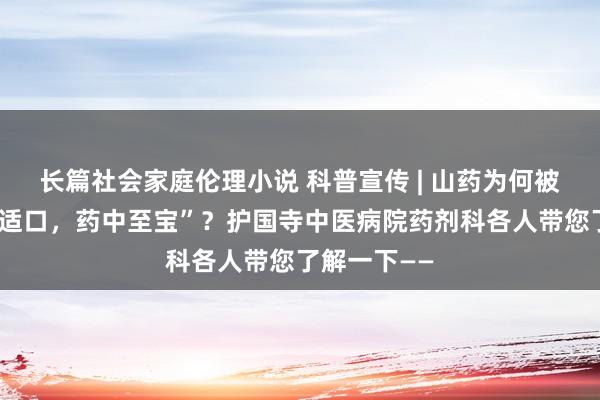 长篇社会家庭伦理小说 科普宣传 | 山药为何被誉为“食中适口，药中至宝”？护国寺中医病院药剂科各人带您了解一下——
